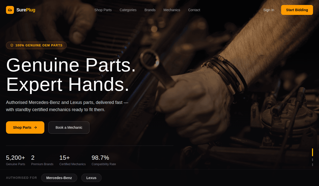 Abosi Godwin || SurePlug Autos — Motor Parts & Services